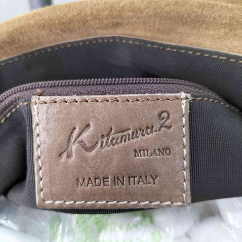 キタムラ KITAMURA イタリア製 サイドレースアップ ワンショルダーレザーバッグ レディース